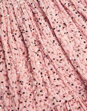 Fenella Sequin Velvet Party Dress, Pink (PINK), large