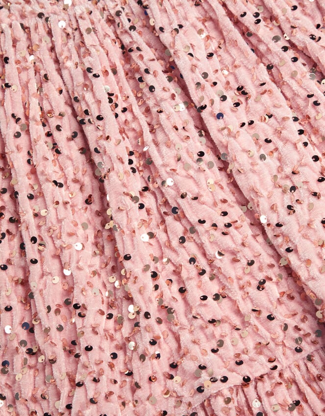 Fenella Sequin Velvet Party Dress, Pink (PINK), large