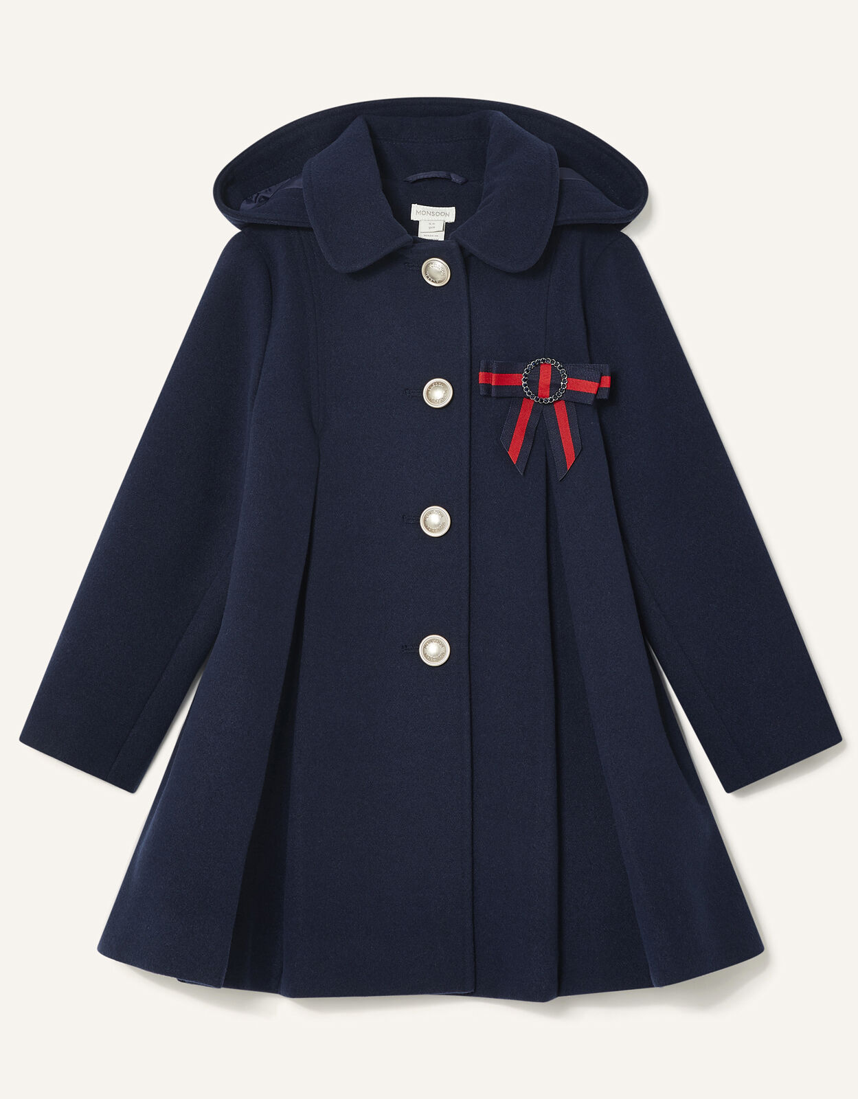 Monsoon navy girls coat 2025