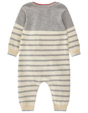 Newborn Freddie Boat Knit Sleepsuit , Grey (GREY), large