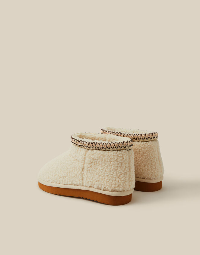 Belinda Borg Boot Slippers, Ivory (IVORY), large
