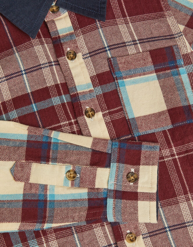 Contrast Check Print Shirt, Multi (MULTI), large