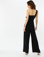 Zara Bow Jumpsuit, Black (BLACK), large