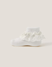 2-Pack Baby Sparkle Lace Socks, Multi (MULTI), large