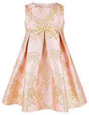 Baby Rebecca Jacquard Occasion Dress, Pink (PINK), large