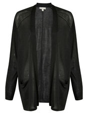 Sara Lightweight Cardigan, Black (BLACK), large