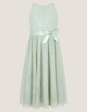 Lacey Sequin Truth Dress, Green (SAGE), large