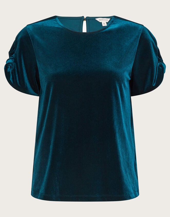 Viv Velvet T-Shirt , Teal (TEAL), large