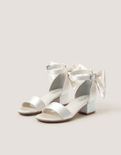 Open-Toe Bow Heels, Ivory (IVORY), large