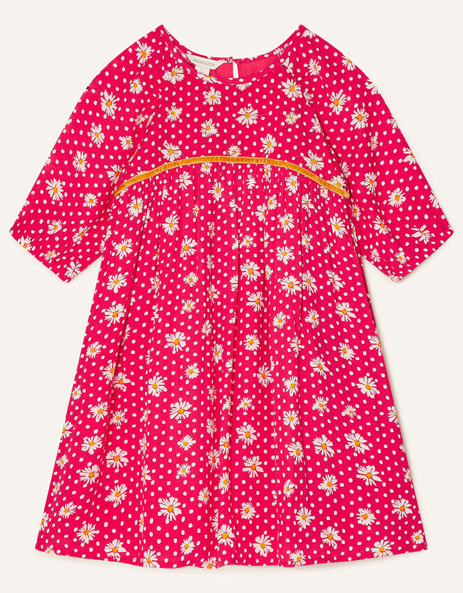 Daisy Spot Dress with LENZING™ ECOVERO™, Red (RED), large