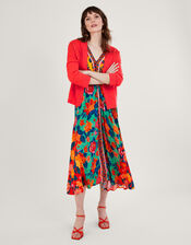 Pocket Cardigan, Orange (CORAL), large