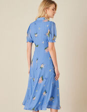 Anastasia Floral Midi Dress, Blue (BLUE), large