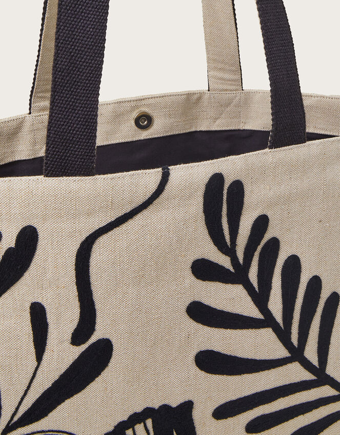 Leaf Print Tote Bag, , large