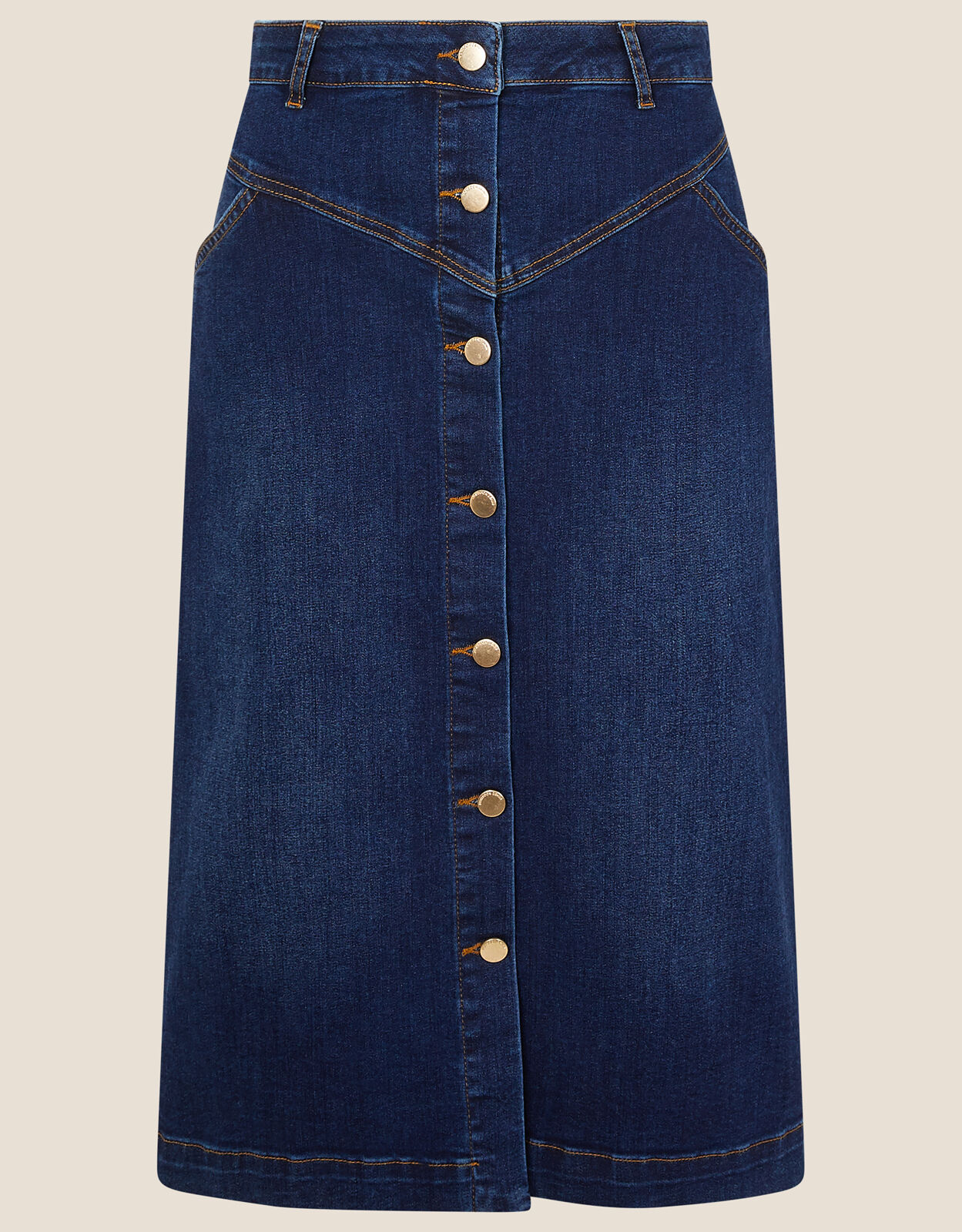 Blue denim button down skirt shop