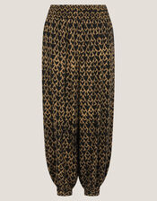 Arti Print Balloon Pants, Black (BLACK), large