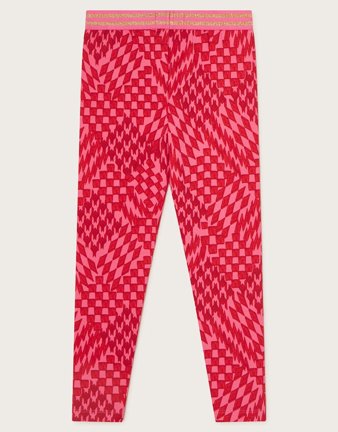 Patterned Leggings, Red (RED), large