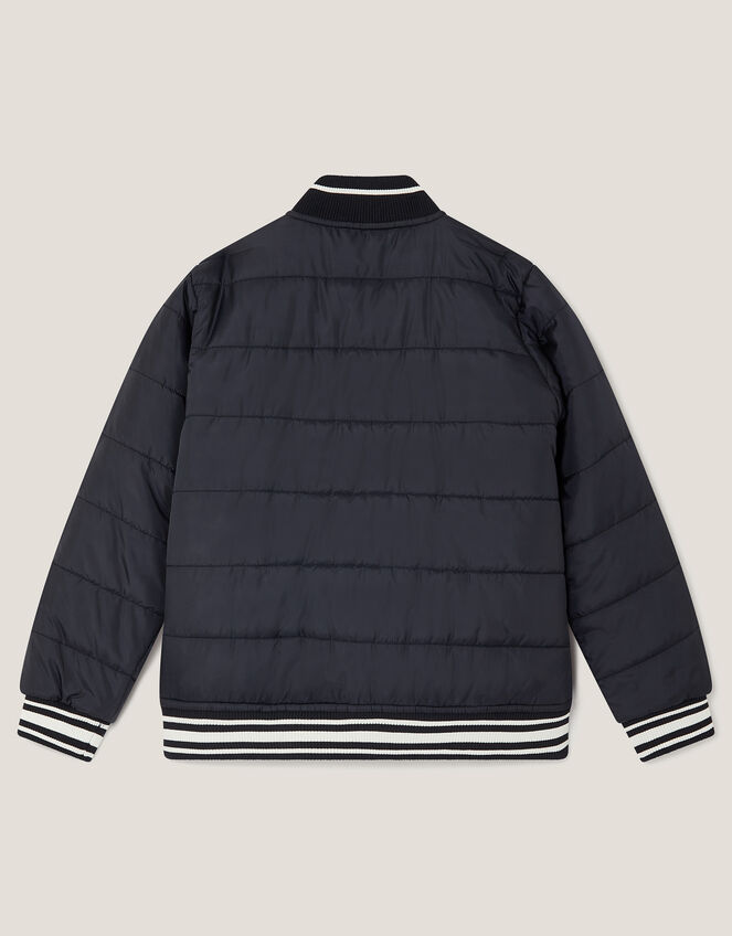Varsity Bomber Jacket, Blue (NAVY), large