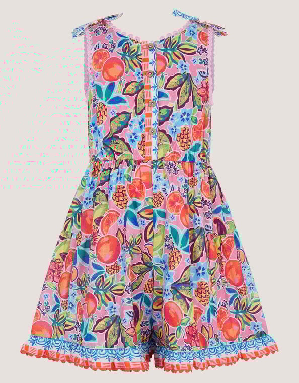 Alani Fruit Print Playsuit, Pink (PINK), large