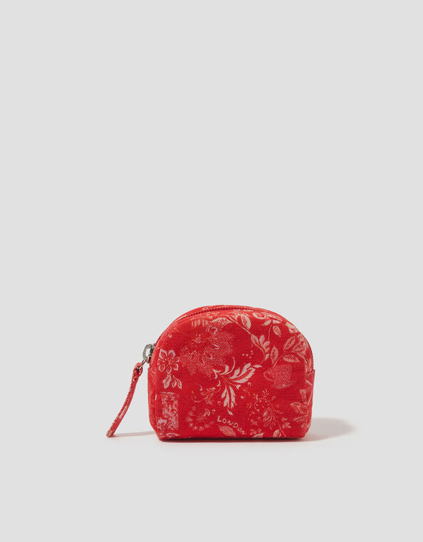 Floral London Coin Purse, , large