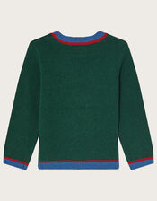 Textured Dog Jumper, Green (GREEN), large