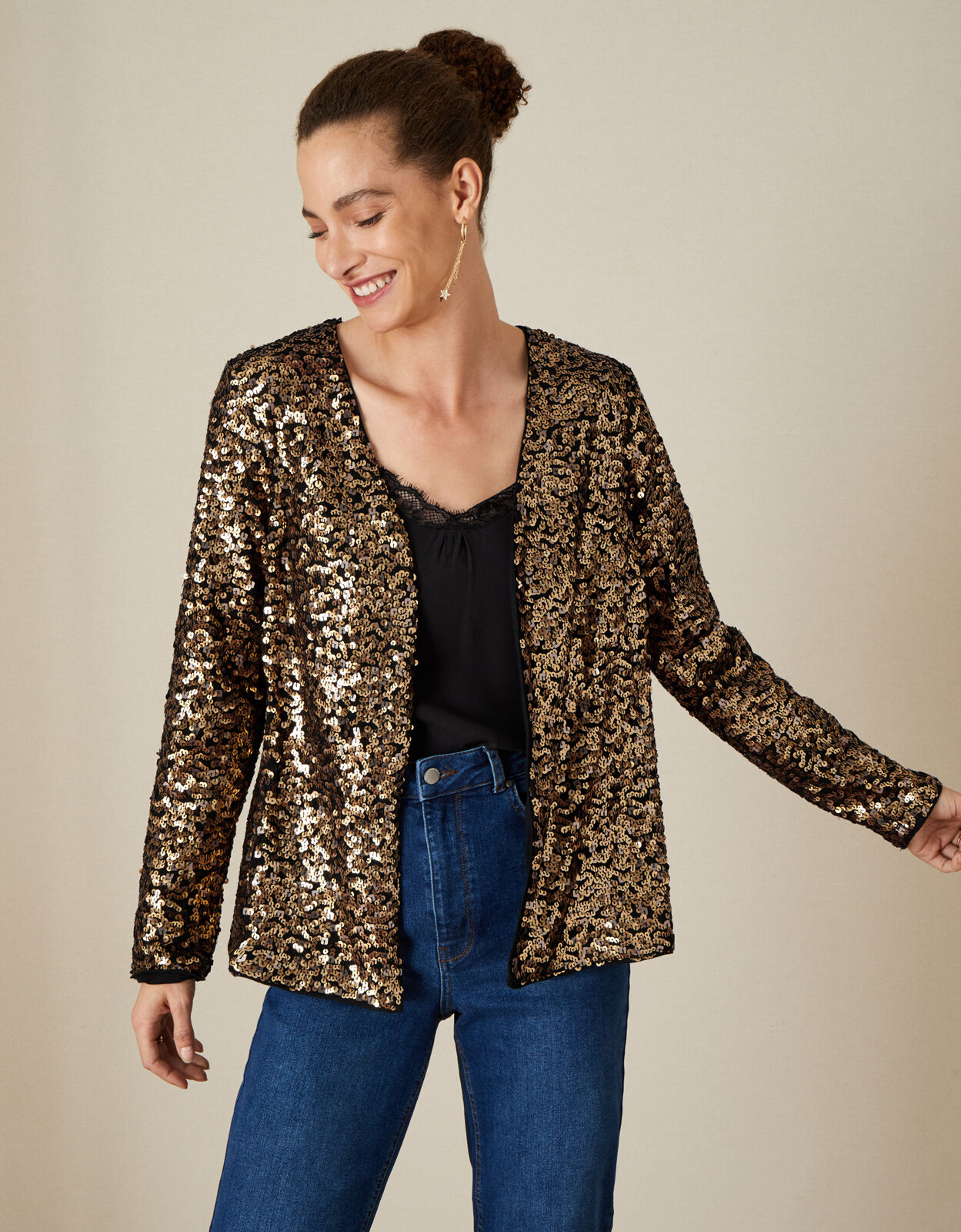 Monsoon shop sequin jacket
