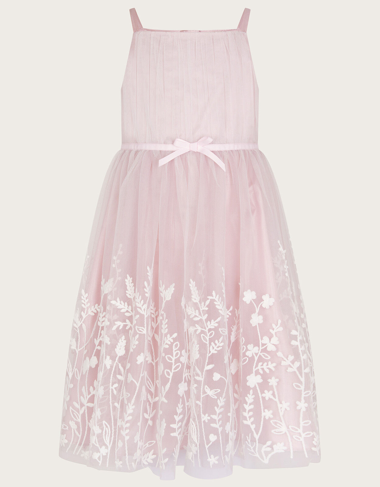 Meadow Border Tulle Dress Pink
