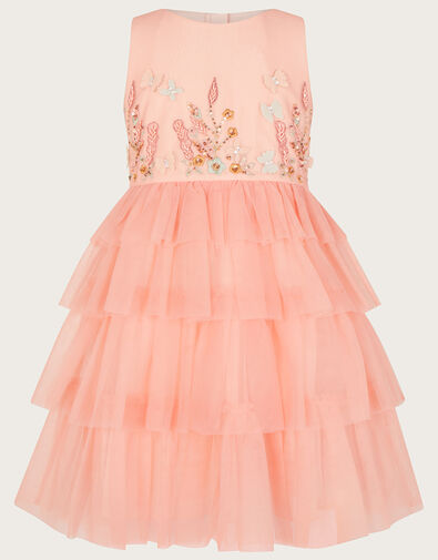 Botanical Hand Embellished Dress  Pink, Pink (PINK), large