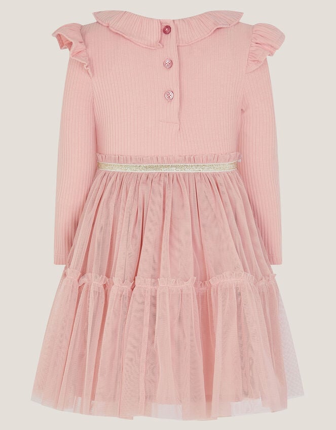 Baby Embroidered Butterfly Disco Dress, Pink (PINK), large