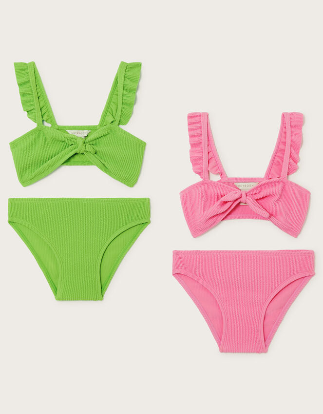 2-Pack Textured Bikini Sets, Multi (MULTI), large