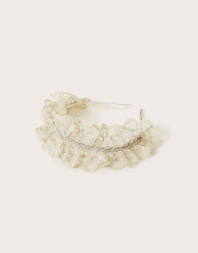 Ruffle Lace Headband, , large