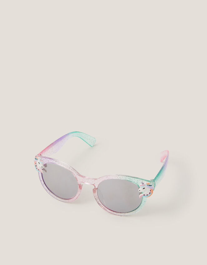 Unicorn Ombr&eacute; Round Sunglasses, , large