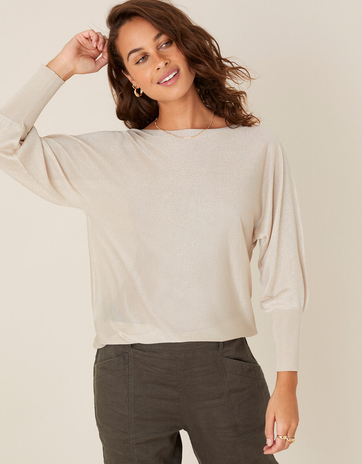 Ladies slash neck jumper 2025
