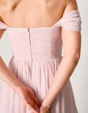 Evelyn Bardot Bridesmaid Dress, Pink (BLUSH), large