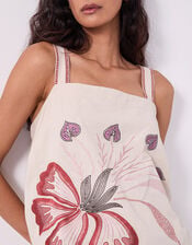 East Zhandra Embroidered Cami Top, Camel (BEIGE), large