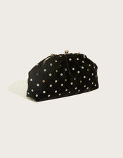 Sequin Clutch Bag, Black (BLACK), large
