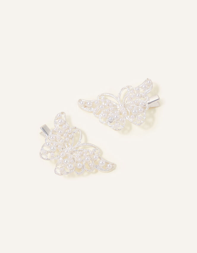 Pretty Pearl Butterfly Clip Twinset, , large