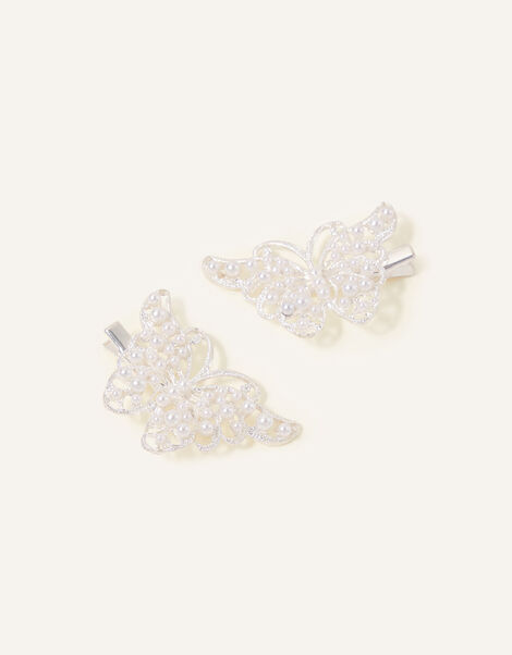 Pretty Pearl Butterfly Clip Twinset, , large
