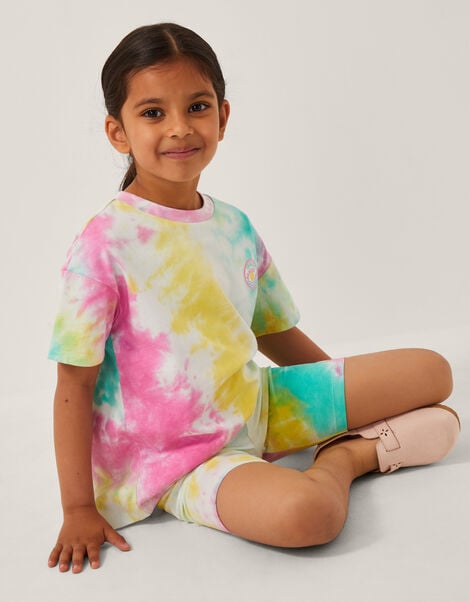 Tie-Dye Cotton T-Shirt, Multi (MULTI), large