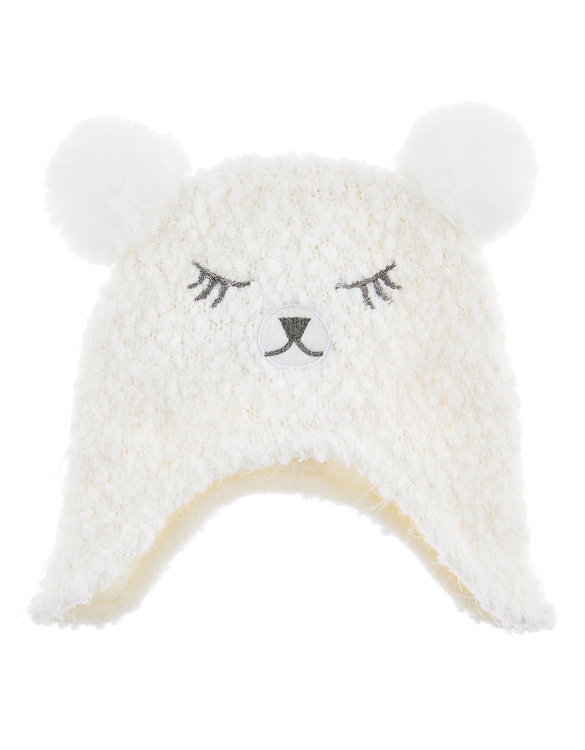 Baby Ana Sparkle Bear Pom-Pom Nepal , Ivory (IVORY), large