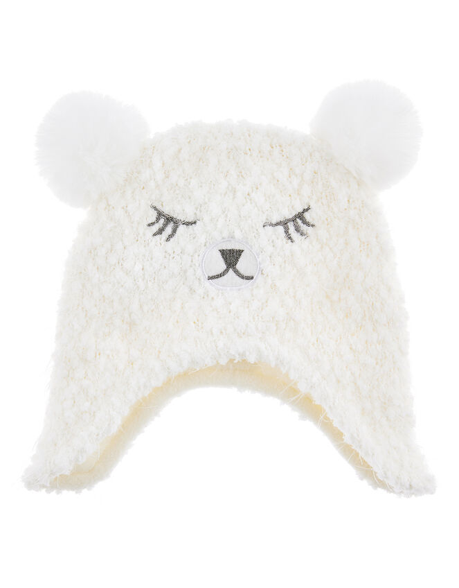 Baby Ana Sparkle Bear Pom-Pom Nepal , Ivory (IVORY), large