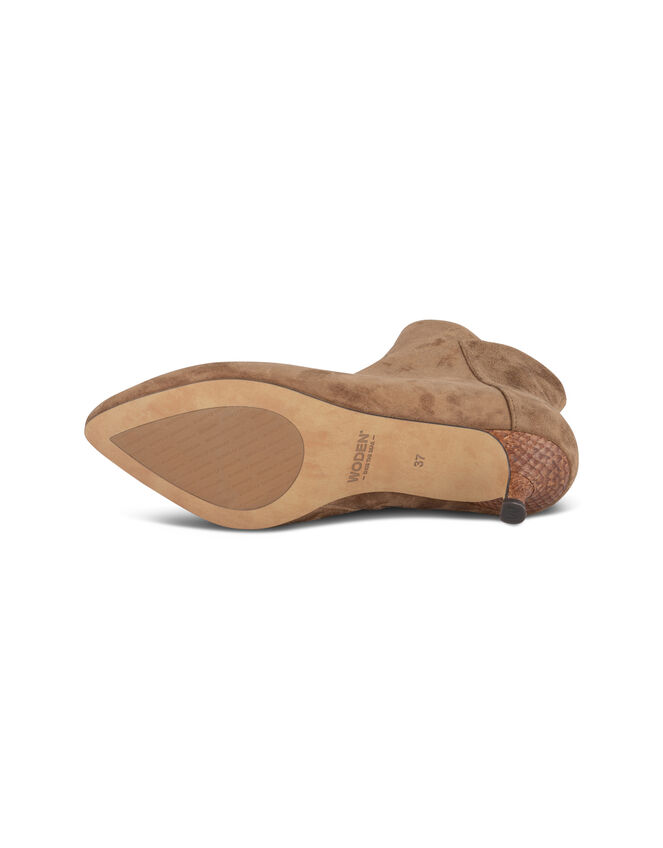 Shoe The Bear Saga Suede Kitten Heel Boots, Tan (TAN), large