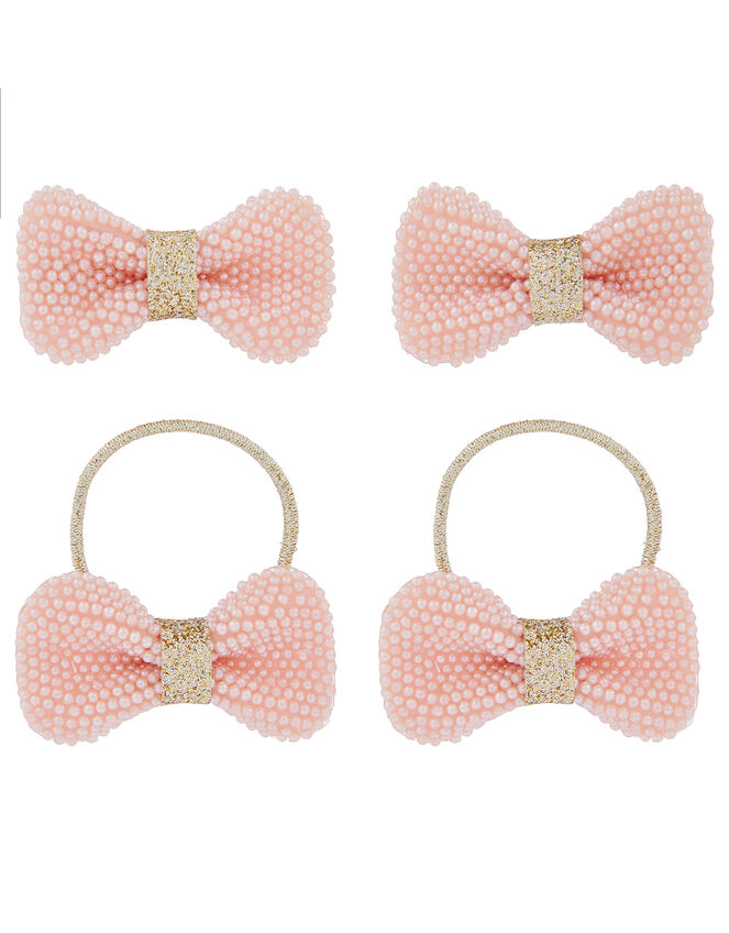 Pearly Bow Hair Accessory Set, , large