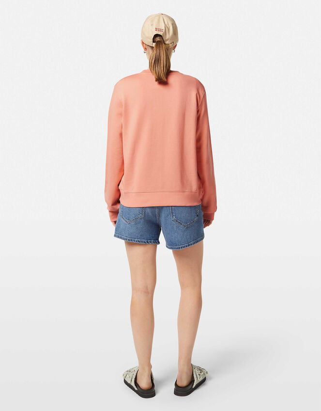 Scotch & Soda Heart Graphic Sweatshirt, Orange (PEACH), large