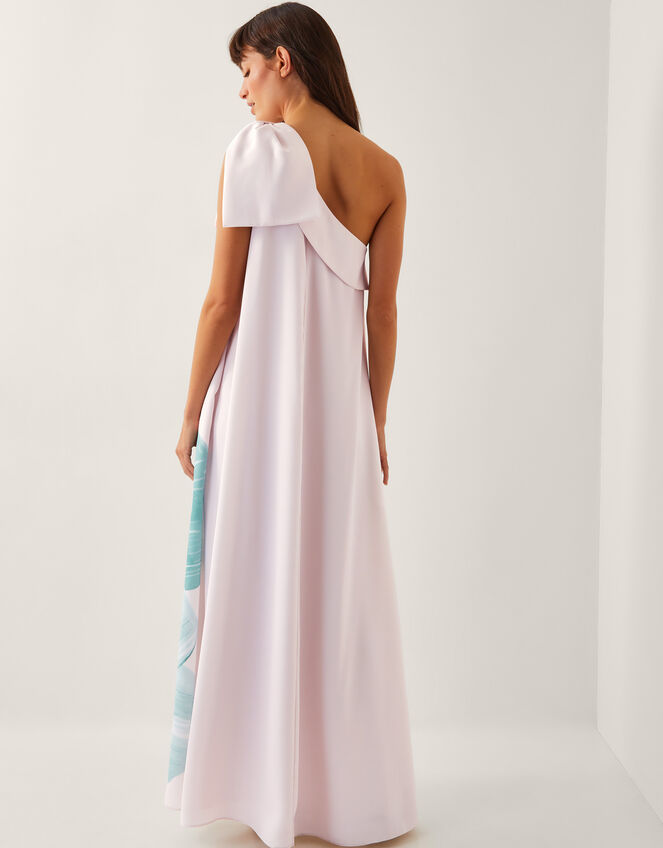 Dinah Bow One Shoulder Maxi Dress, Ivory (IVORY), large