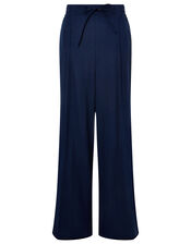 Wide-Leg Trousers, Blue (NAVY), large