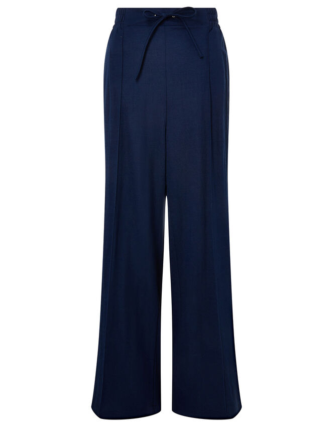 Wide-Leg Trousers, Blue (NAVY), large