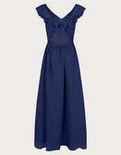 Indi Tie-Back Prom Dress, Blue (NAVY), large