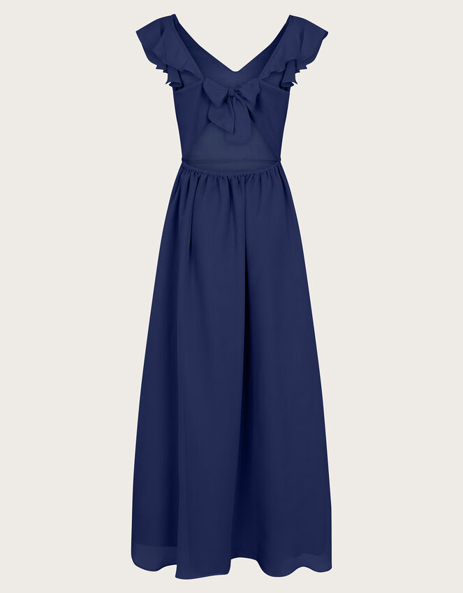 Indi Tie-Back Prom Dress, Blue (NAVY), large