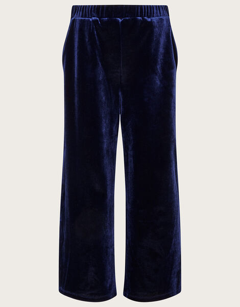 Velvet Trousers, Blue (NAVY), large