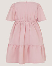 Floral Embroidered Smocked Dress, Pink (PINK), large